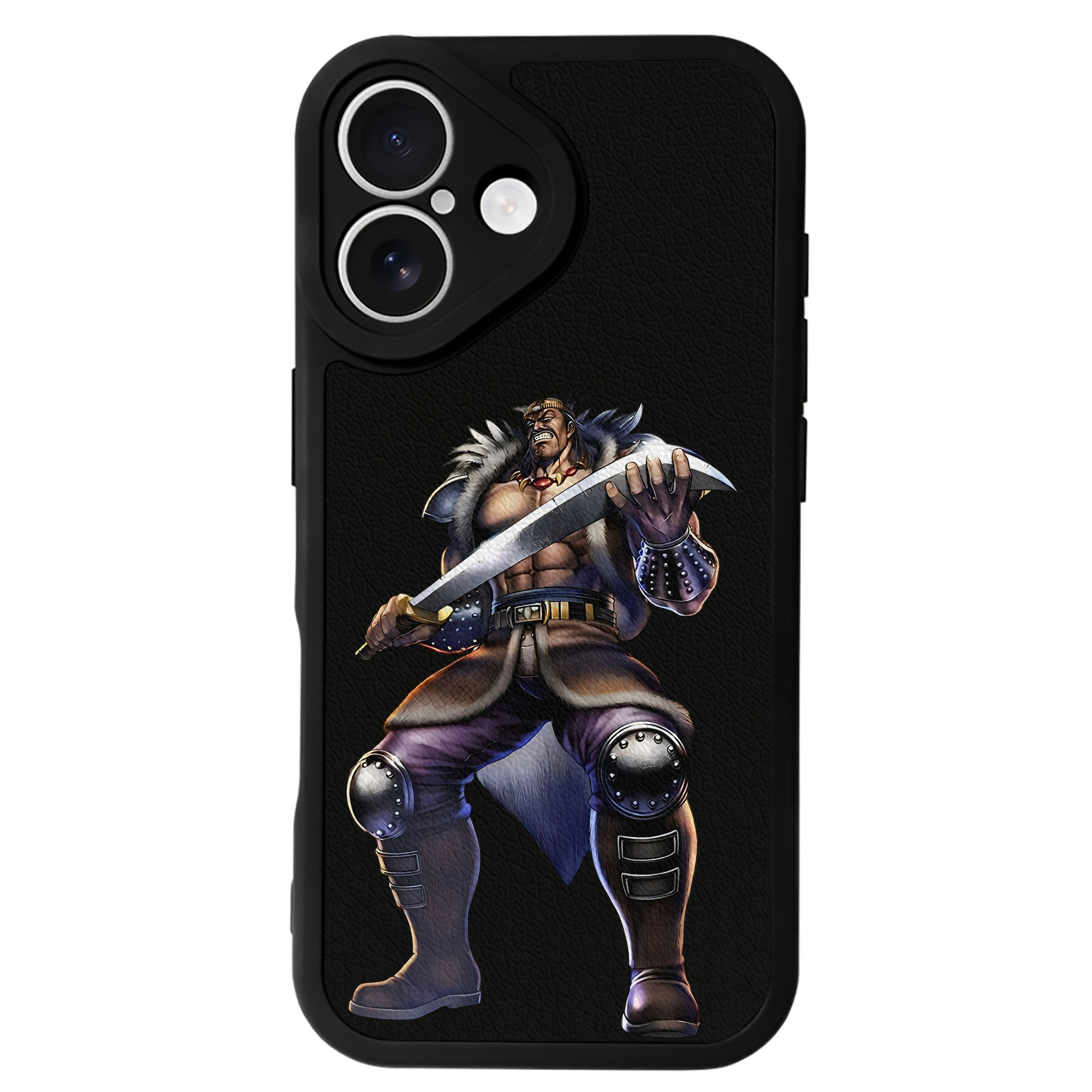 （画像用） 北斗の拳 Fist of the North Star 【iPhone 16シリーズ対応】シリコンスマホケース（レザー調） 材質：シリコン
